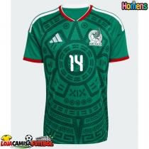 Camisa de Futebol México Erick Sanchez #14 Equipamento Principal Mundo 2026 Manga Curta